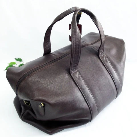 Quindici Leather Soft Holdall Brown