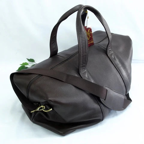 Quindici Leather Soft Holdall Brown